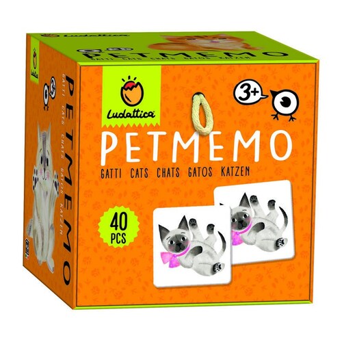 EDUCATIVO 74945 LUDATTICA PET MEMO GATTI