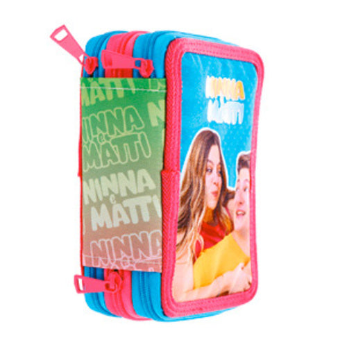 SCUOLA 75816 ASTUCCIO 3 ZIP NINA & MATTI