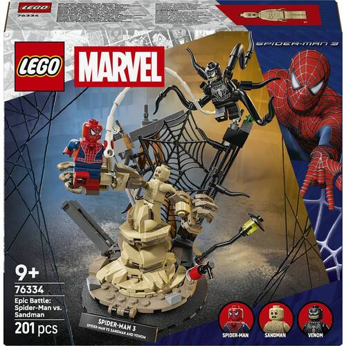 LEGO SUPER HEROES MARVEL 76334 BATTAGLIA EPICA:SPIDERMAN VS SANDMAN