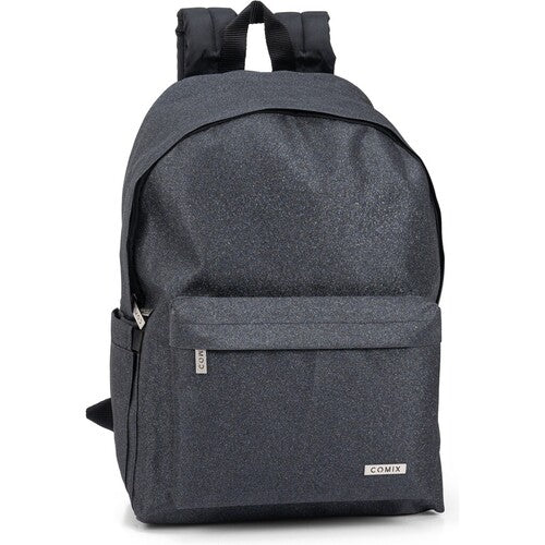 SCUOLA 76567GN ZAINO AMERICANO GLITTER NERO COMIX