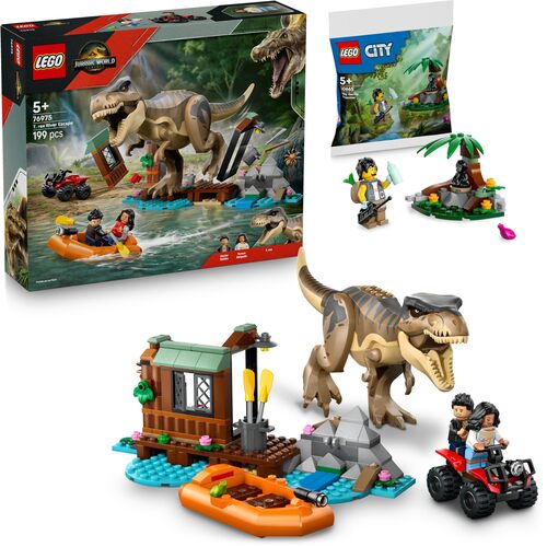 Lego Jurassic World 76975 Fuga dal T-Rex