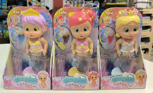 931503 BAMBOLA BLOOPIES MERMAIDS FANTASY TAILS SINGOLA - 3 VARIANTI