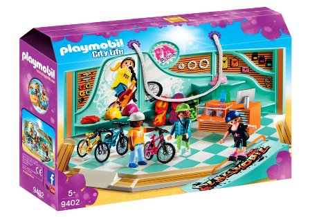 Playmobil 9402 NEGOZIO DI SKATE E BICICLETTE