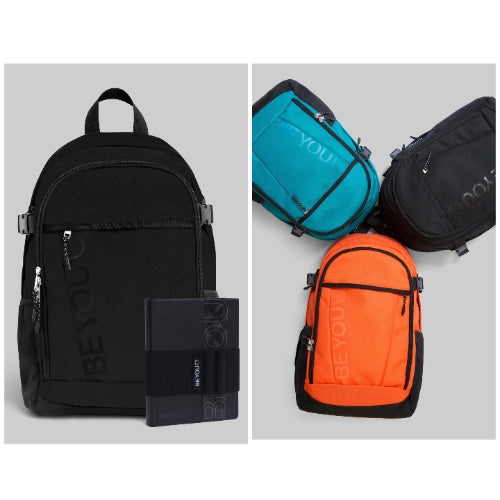 SCUOLA BE9ZK000 ZAINO + DIARIO BE YOU- 3 VARIANTI