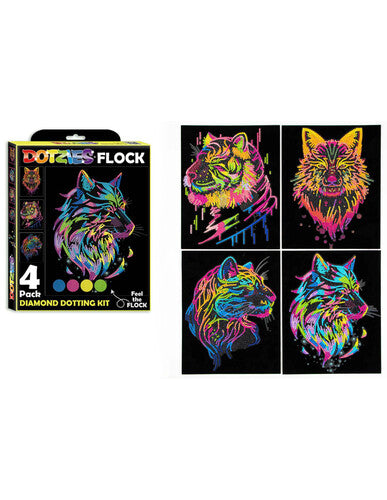 DDZDTZ4 Kit diamond Dotzies Floccati - Multipack da 4