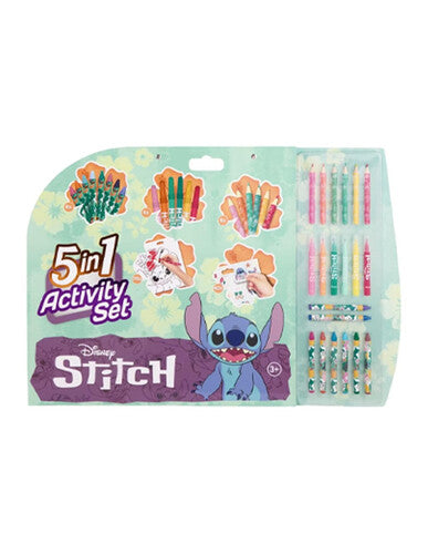 DISEGNO DISST24306 Stitch Blocco Activity 5 in 1 con Colori