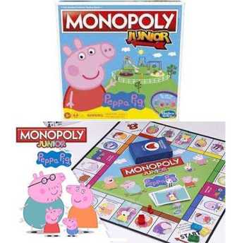GIOCO DI SOCIETA' F1656103 MONOPOLY JUNIOR PEPPA PIG