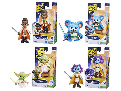 F79585L0 STAR WARS PRESCHOOL YOUNG JEDI ACTION FIGURE SINGOLO - 4 VARIANTI