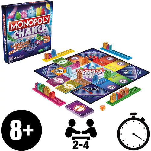 GIOCO DI SOCIETA' F8555103 MONOPOLY CHANCE