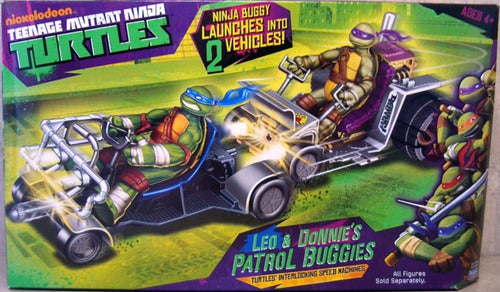 GCH94030 NINJA TURTLES LEO E DONNIE'S PATROL BUGGIES