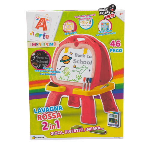 CREATIVO GGI230236 AA LAVAGNA ROSSA 2IN1