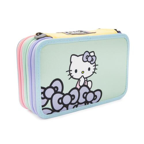 SCUOLA HK956000 ASTUCCIO 3 ZIP HELLO KITTY