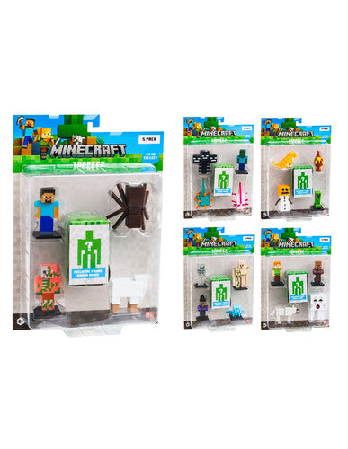 MCR175755 Minecraft 3D Pack 5 pers - 5 varianti