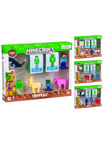MCR175816 Minecraft Serie2 3D Pack 8 singolo - 4 varianti