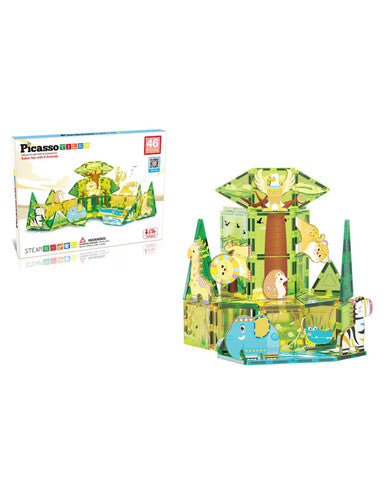 MGGPTQ12 Magnetic Piastrelle Safari 8 animali 46p