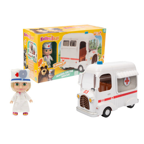 MHA55000 MASHA AMBULANZA C7BAMBOLA & ACCESS.