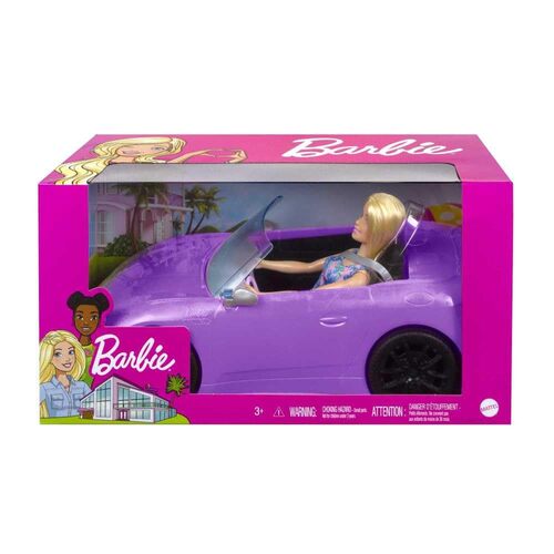 MTTHBY29 Barbie con Auto Cabrio