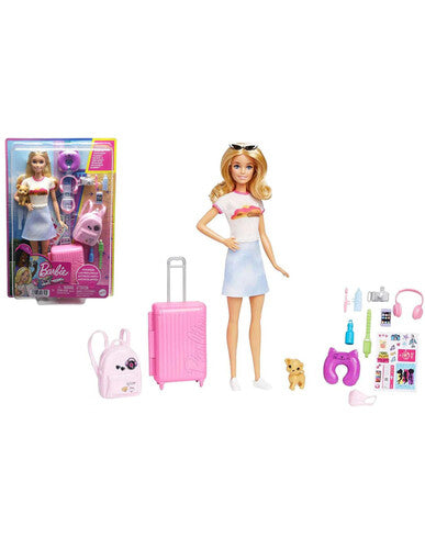 MTTHJY18 Barbie Traveller con Valigia e accessori