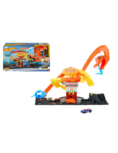 MTTHTN81 Hot Wheels City Attacco del Cobra in Pizzeria