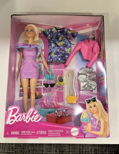 MTTHYT61 Barbie Fashionistas con Abiti e Acc