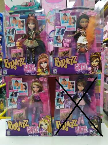 * NCR02089 BAMBOLA BRATZ CATZ SINGOLA AST.