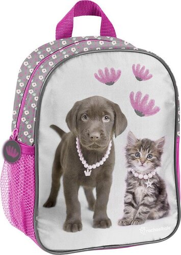SCUOLA P401267 MINI ZAINO CANE + GATTO FUCSIA R.HALE