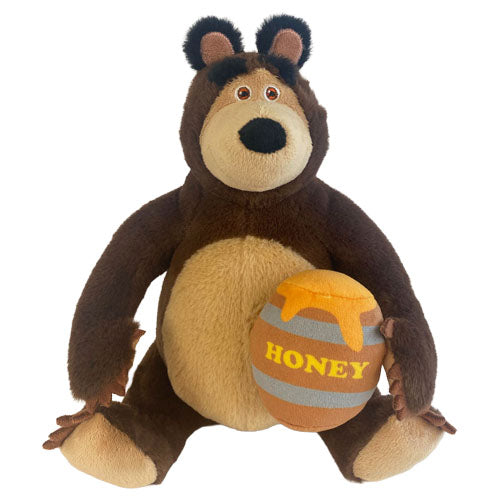 PTS252594A/35 PELUCHE ORSO CON BARILOTTO DI MIELE 35CM