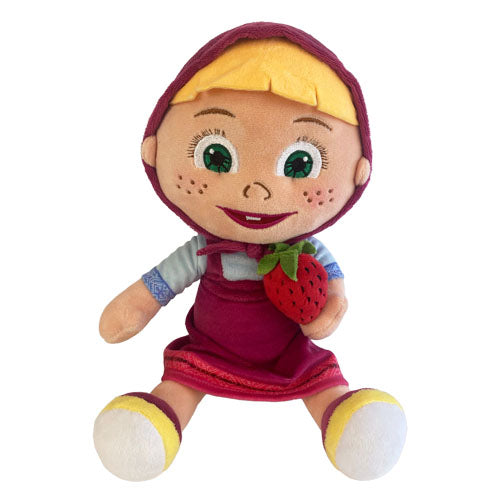 PTS252595A/35 PELUCHE MASHA CON FRAGOLA 35CM