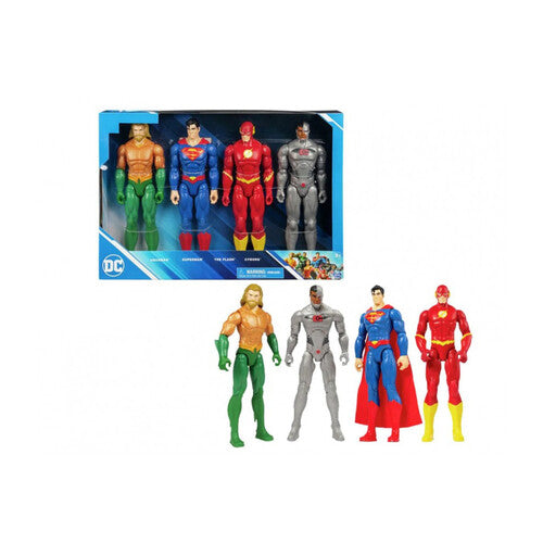 SPI66353 DC SUPER EROI PACK 4 PERS. 30CM