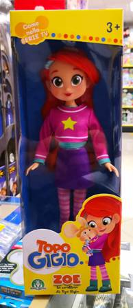 TPG10000 TOPO GIGIO BAMBOLA ZOE 30 CM.