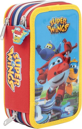 SCUOLA UP904000 ASTUCCIO 3ZIP SUPERWINGS