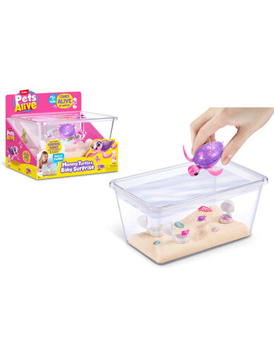 ZUR9560 PET ALIVE Mama Turtle & Baby Surprise Playset