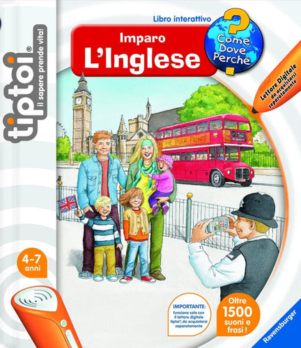 EDUCATIVO 00624 Tip Toi Libro Imparo  L'Inglese 4-7 anni con 1500 suoni e frasi (lettore da acquistare a parte)