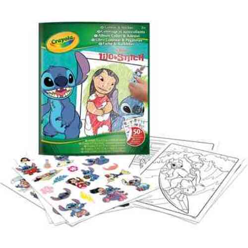 04-0900 ALBUM ADESIVI-COLORING DISNEY LILO&STITCH
