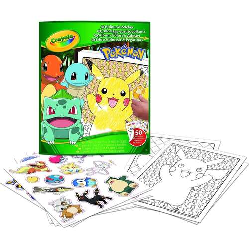 04-2740 ALBUM ADESIVI-COLORING POKEMON