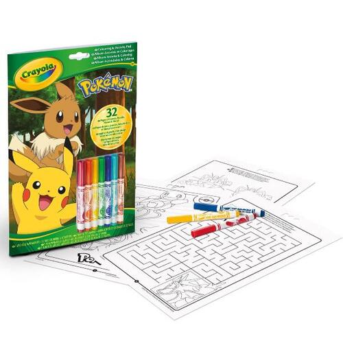 04-2746 ALBUM ATTIVITA'-COLORING POKEMON