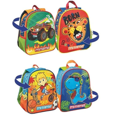 SCUOLA 064200_000 ZAINO SPINNY BOY MIX MITAMA SINGOLO, 2 VARIANTI