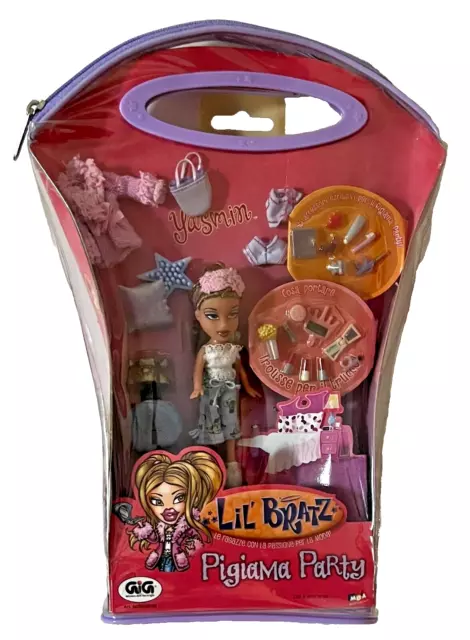 VINTAGE Bambola Lil Bratz Pigiama Party Yasmin 2003 Gig MGA