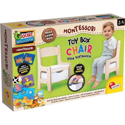 EDUCATIVO 102310 MONTESSORI WOOD TOY BOX CHAIR