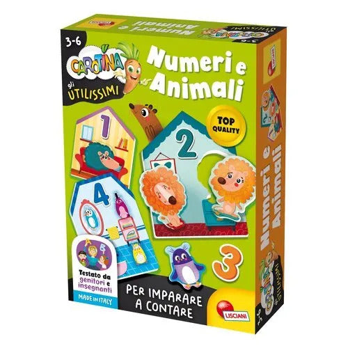 EDUCATIVO 102365 CAROTINA GLI UTILISSIMI NUMERI E ANIMALI