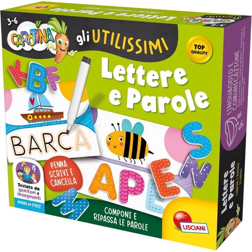 EDUCATIVO 102372 CAROTINA GLI UTILISSIMI LETTERE E PAROLE