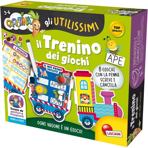 EDUCATIVO 102860 CAROTINA GLI UTILISSIMI IL TRENINO DEI GIOCHI