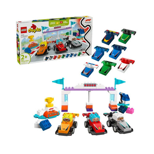 Lego Duplo 10445 Auto da corsa e piloti Team F1
