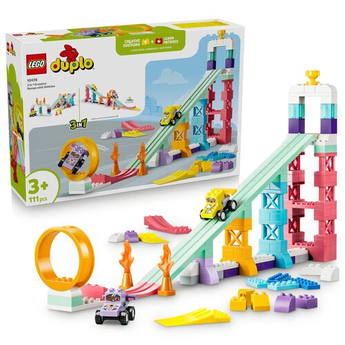 Lego Duplo 10478 Rampe creative 3 in 1 con veicoli