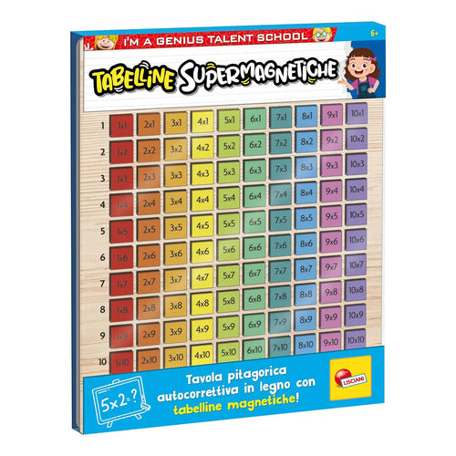 DIDATTICO 105502 I'M A GENIUS TABELLINE SUPERMAGNETICHE