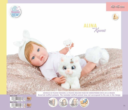 1159 BAMBOLA ALINA KAWAII 42-45CM