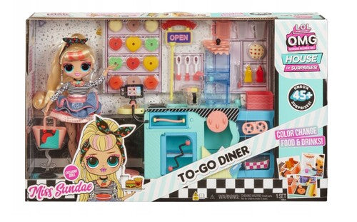 119449EUC BAMBOLA LOL OMG - HOUSE OF SURPRISE - TO GO DINER