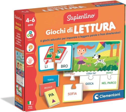 EDUCATIVO 16498 SAPIENTINO GIOCHI DI LETTURA