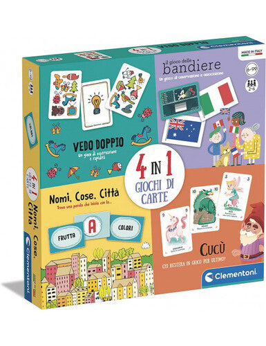 GIOCO DI SOCIETA' 16720 4 IN 1 GIOCHI DI CARTE
