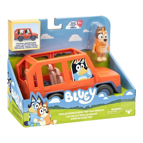 17661 BLUEY JEEP C/CHILLI 25X20X13CM
